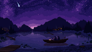 Starry night on a boat